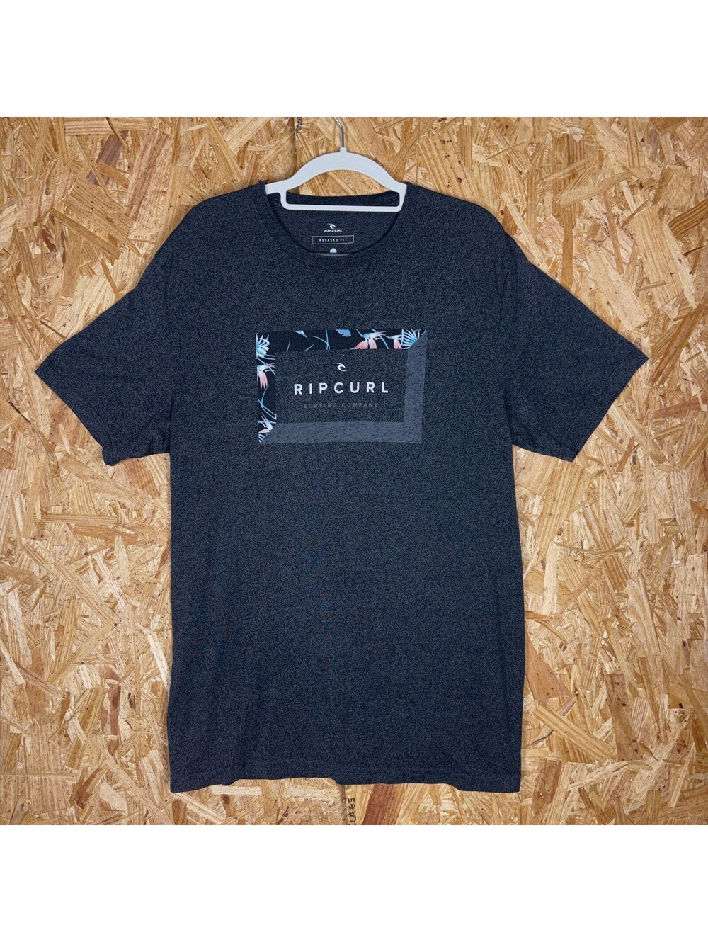 Rip Curl Mens L Gray Graphic T Shirt Used